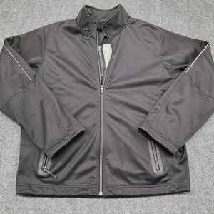 Zero Restriction Mens XL St Andrews Links Old Course Full Zip Golf Jacket Black
